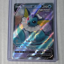Pokemon TCG Vaporeon V 172/203 SWSH07 Evolving Skies UR Full Art Holo Eng HP 210 on eBay