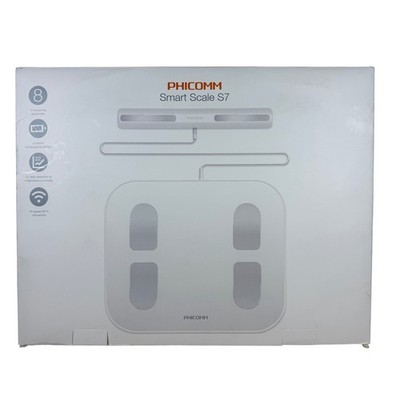 PHICOMM Smart Scale S7 Body Composition Monitoring Pearl White LED Display Wi-Fi
