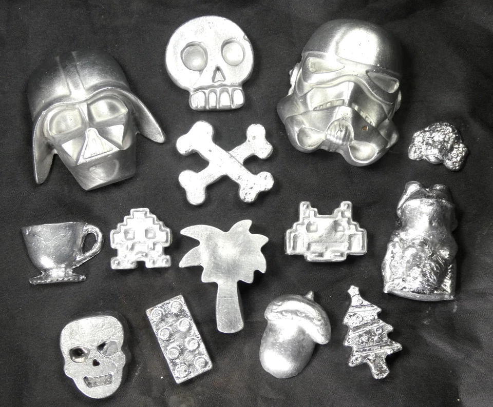 Multi Choice Cast Lead Tokens Skull Acorn Palm Brick Dog Darth Vader 2026 - Bild 1 von 1