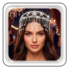 Silver Rhinestone Wedding Tiara Bridal Headband Hair Accessory Headpiece 1 PCS