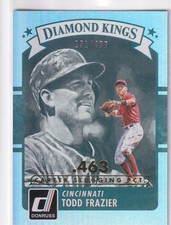 TODD FRAZIER /400 DONRUSS CAREER STAT LINE PARALLEL REDS METS #7 2016 16 PANINI