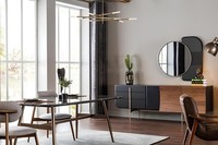 Esstisch Essgruppe Esszimmer StüHle Sideboard Set 7Tlg Marmor Schwarz