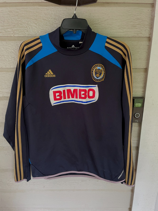 Adidas Mens Philadelphia Union Pregame Authentic Shirt LS Formotion sz L Bimbo