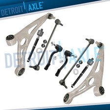Front Lower Control Arms Inner Outer Tie Rods Sway Bars Kit for Hyundai Sonata