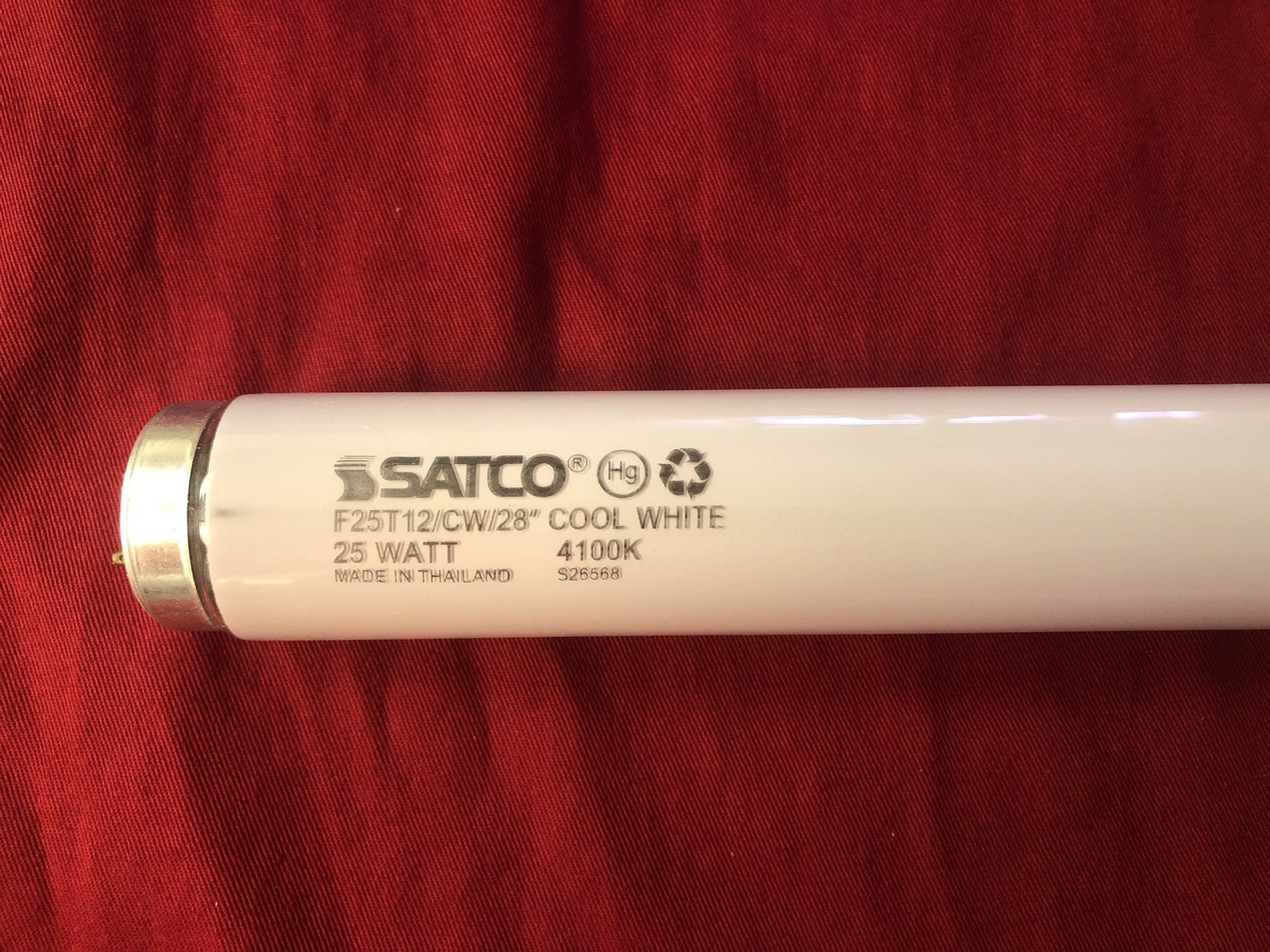 28" F25T12/CW/28 4100K 25W T12 FLUORESCENT LIGHT BULB SATCO