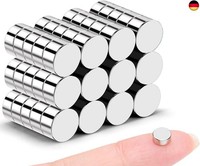 Delaga 60 StüCk Mini Magnete Rund 6X3Mm, Kleine Magneten Extra Stark, Starke