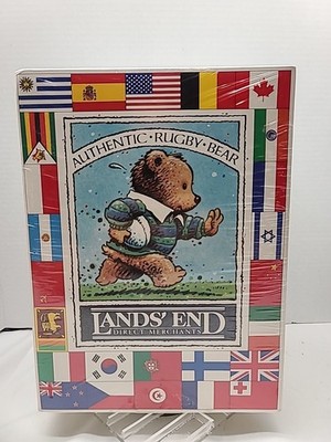 Land's End 1990 bears Authentic Rugby Bear Direct Merchants Sealed