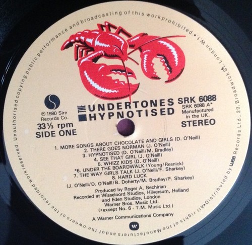 The Undertones - Hypnotised (LP, Album) (Very Good Plus (VG+)) - !!! Please read - Picture 3 of 5
