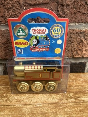 Thomas Tank Engine & Friends Holzeisenbahn GOLD THOMAS - NEU - LERNKURVE