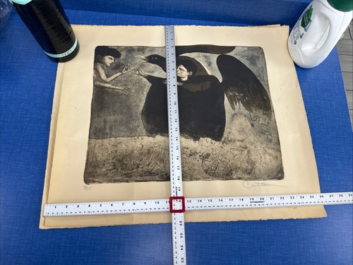 Spanish American Artist Federico Castellon Signed Numbered Etching 96/97 Of 125 - Picture 2 of 14