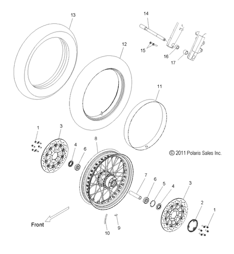 Polaris Rim Strap, 18 in, Genuine OEM Part 5813755, Qty 1 - Picture 2 of 2
