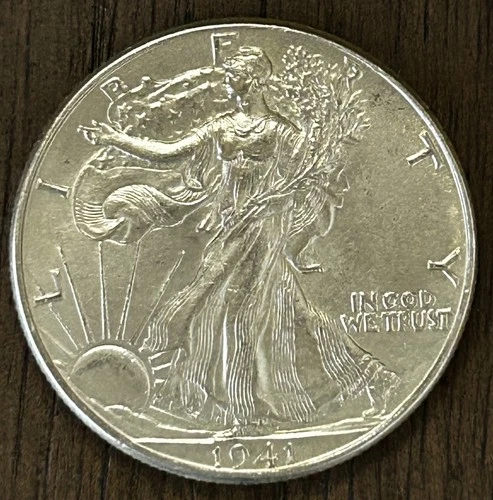 1941 50C Walking Liberty Half Dollar BU ~ 26251