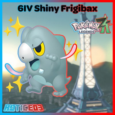  Shiny Frigibax 6IV   Mega Dimension Pokemon Legends ZA Ready   Fast  