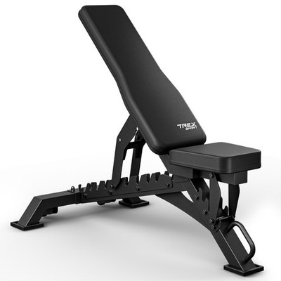 Hantelbank Trainingsbank Schrägbank Flachbank verstellbar TX-400B TREX SPORT