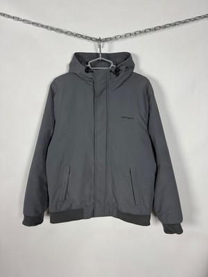 Men s Carhartt Kodiak Blouson Zip Up Hooded Nylon Jacket Casual Size L