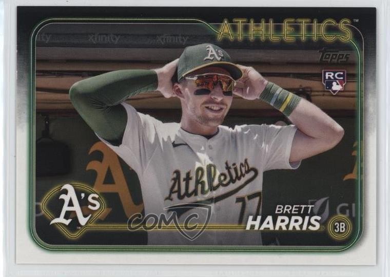 2024 Topps Update Golden Mirror Image Variation SSP Brett Harris #US199 3a0