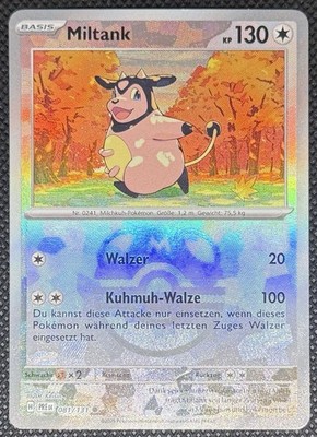 Pokémon Karte Miltank 081/131 Meister Ball Rare Prismatische Entwicklungen DE NM