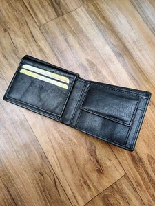 Genuine Leather Bifold Wallet for Men RFID Blocking Slim Front Pocket ID