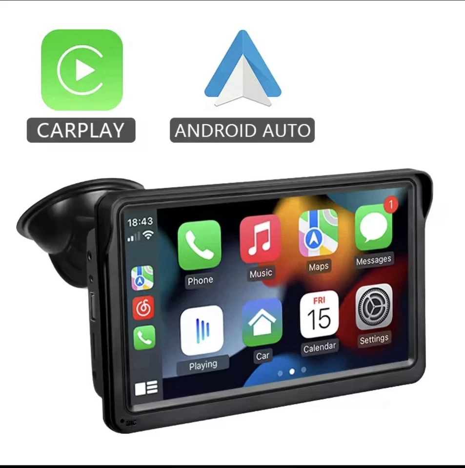Car Schermo Android Universale 7 Pollici CarPlay E Touch Screen - Immagine 2 di 4