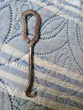 Vintage Antique Metal Shoe Button Hook Boot Hook Missouri 