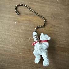 Coca Cola Polar Bear Light Fan Pull Vintage 90s Red Scarf