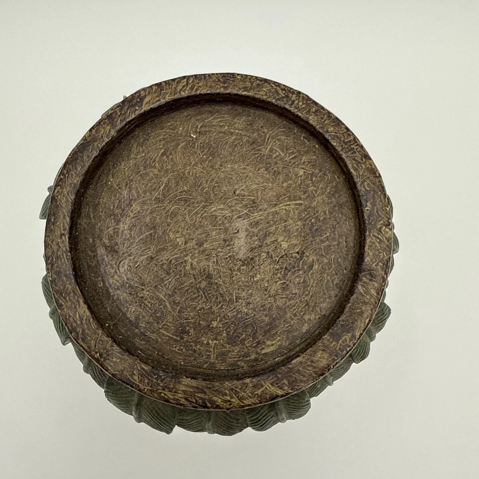 Castiçal pilar 3” Tiki tropical palmeira resina decoração boho bar - Imagem 3 de 4