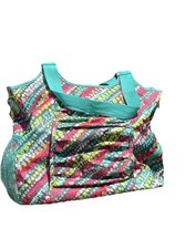 THIRTY-ONE ALL PRO TOTE/GYM BAG/DIAPER BAG IN GRAFFITI DOT W/bottle Bag