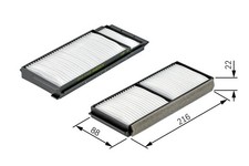 Innenraumfilter BOSCH 1 987 432 163 Partikelfilter für MAZDA BK CW CR BK14 BK12