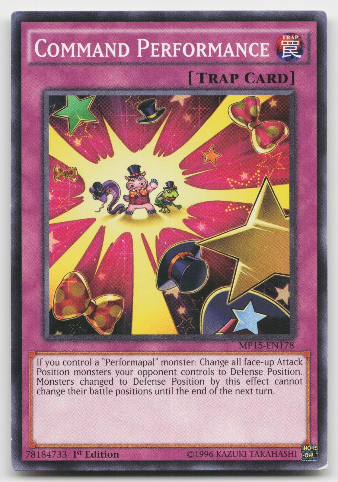 Command Performance MP15-EN178 2015 Mega-Tins Mega Pack Yu-Gi-Oh 1st Edition NM