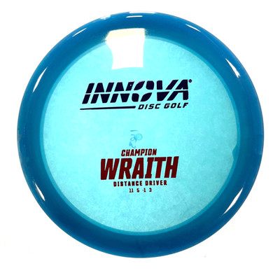 DISC GOLF INNOVA CHAMPION WRAITH DISTANCE DRIVER 163g BLUE W/ MULTI FOIL