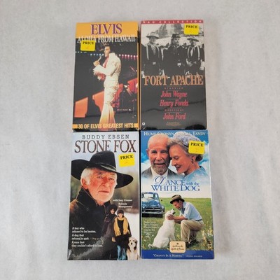 To Dance With the White Dog Elvis Aloha Fort Apache Stone Fox VHS Lot of 4 New
