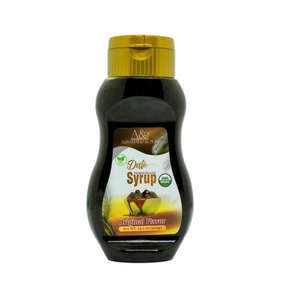 USDA Organic Date Syrup, 100% Natural Sweetener, No Added Sugar, 16.6 oz