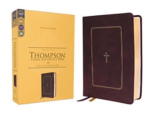 KJV, Thompson Chain-Reference Bible, Leathersoft, Burgundy, Red Letter, Comfort Print, Hardback, Frank Thompson - Image 2