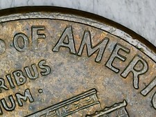 1995 Lincoln Cent . Doubling  of America. 