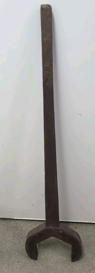 Antigua herramienta de llave de ferrocarril extra grande 36" de largo 5 1/2" mandíbula pesa aproximadamente 25 libras Foto 4 de 4