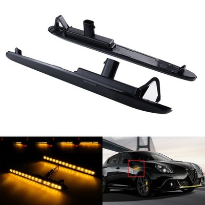 Für Alfa Romeo Giulietta ab.2010 Links+Rechts LED Seitenblinker Blinker Schwarz