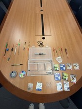 Komplette Angelgerätebox - Bologneser Bobber, Posenangeln, Haken aus Serbien