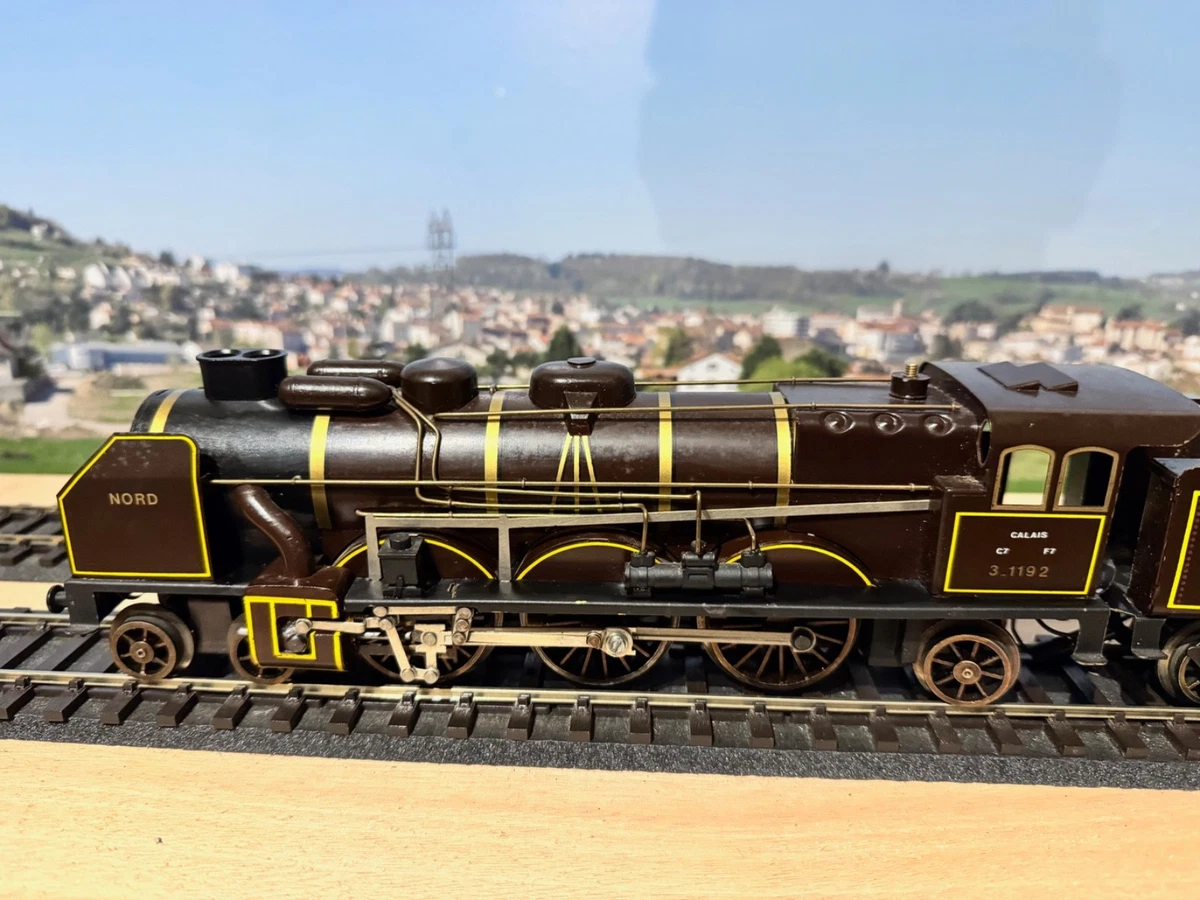 Locomotive LOMBARDI échelle 0 (1/45) - CROCODILE CE 14257 - Marron - Son Et Lumière