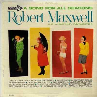 LP Robert Maxwell, His Harp And Orchestra A Song For All Seasons NEAR MINT