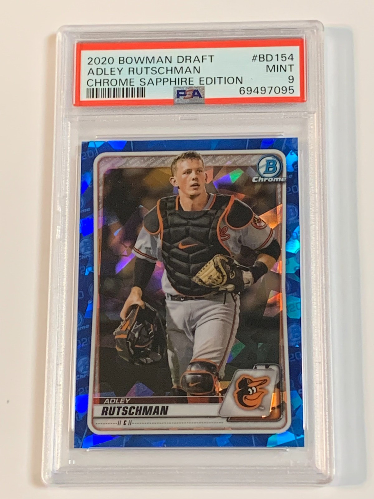2020 Bowman Chrome Draft Sapphire Edition #BD154 Adley Rutschman - PSA 9 (Mint)
