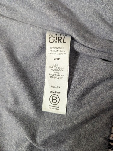 ATHLETA GIRL ICE STORM FULL ZIP JACKET Size L 12 - Picture 14 of 15
