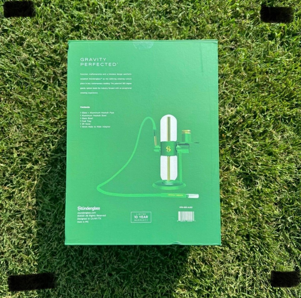 Studenglass x COOKIES Gravity Hookah Set 360 Degrees Rotating Glass Water bong eBay