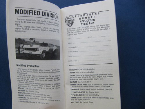 1986 ADRA RULE BOOK & Classification Guide - AMERICAN DRAG RACING ASSOCIATION - 第 5/9 張圖片