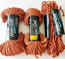 Maxi-Cord 50 YARDS Polypropylene 3.5 mm Macrame Rust New BRAIDED 3 Skeins