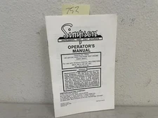 Simpson 00053 AC and DC High Voltage Test Probe 5000V Operator's Manual
