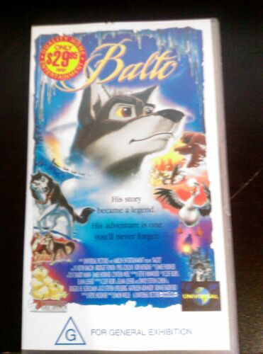 Balto (1995), VHS, PAL **Tested**, VGC, Free Post (Aus) - Picture 1 of 3