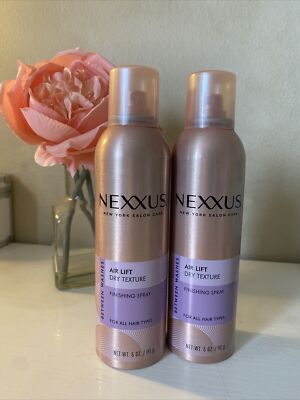 (2) Nexxus New York Salon Care Air Lift Dry Texture Finishing Spray 5 Oz.