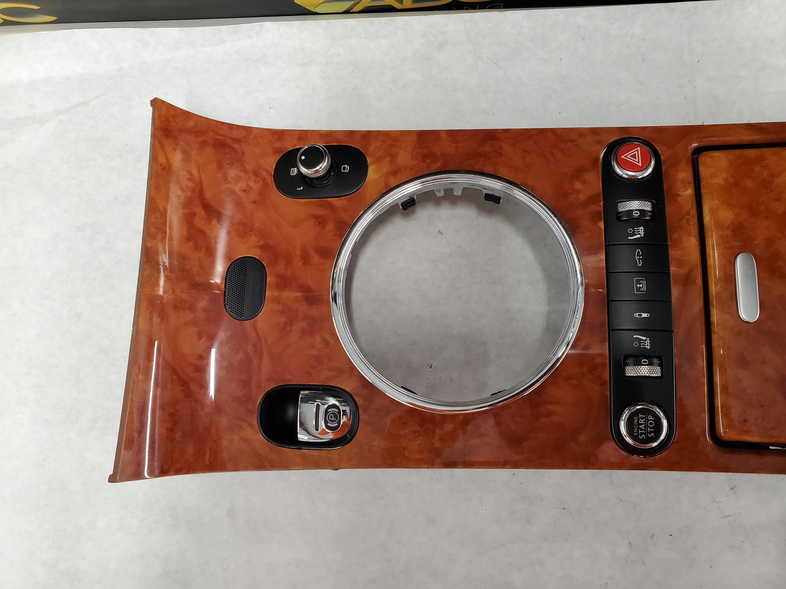 2007 Bentley Flying Spur Center Console Wood Storage Bezel Trim Panel OEM 07