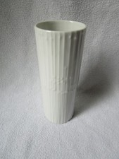 Rosenthal Tauperle Wirkkala Porzellan Design Vase weiß rund 16x6cm TOP!