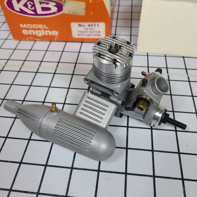 VINTAGE K&B MODEL ENGINE NO. 4011 BOX PAPERWORK & MUFFLER ONLY for sale